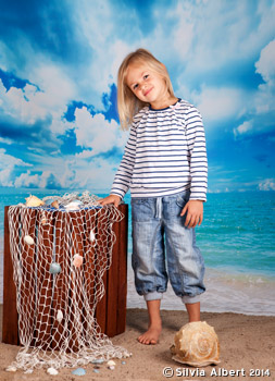 Kindergarten Foto Motiv Nr.1 mit dem Thema: Am Strand